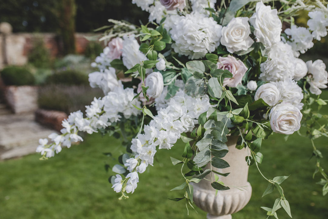 Elegance Faux Floral Urns