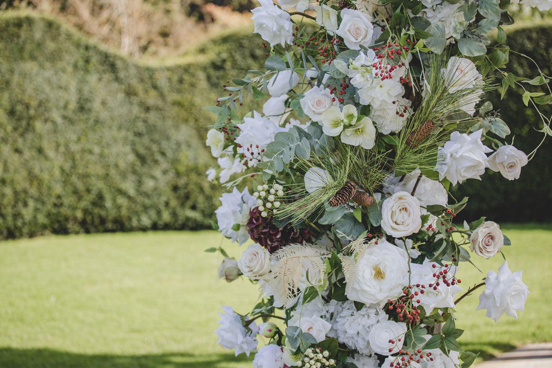 Juniper  Faux Floral Pillars